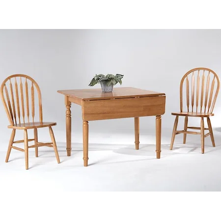 Drop Leaf Table w/ 2 Side Chairs